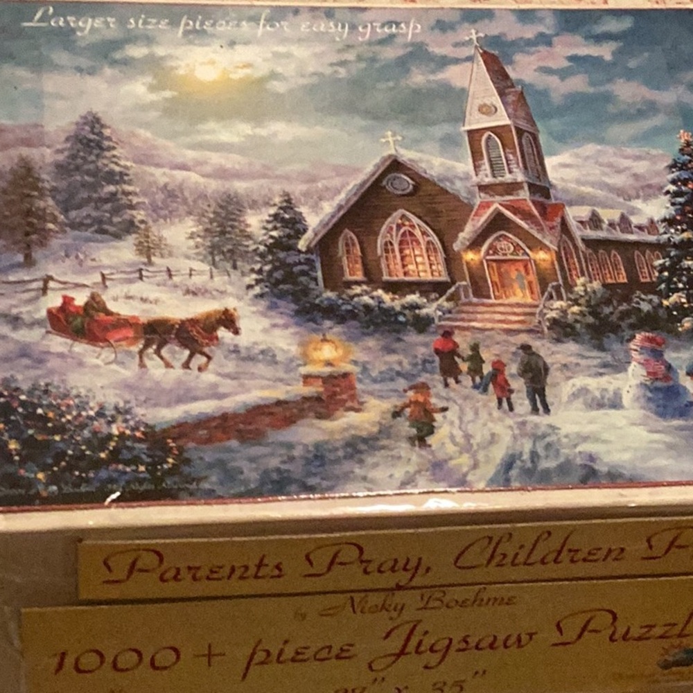 ⛪ Puzzle Parents Pray•Children Play 1,000 🧩 Piece Quality Construction